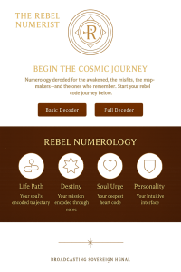 Numerology Blueprint