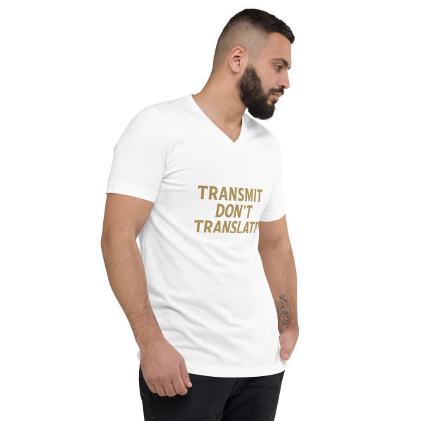 Unisex Short Sleeve V-Neck T-Shirt - transmit - Image 3