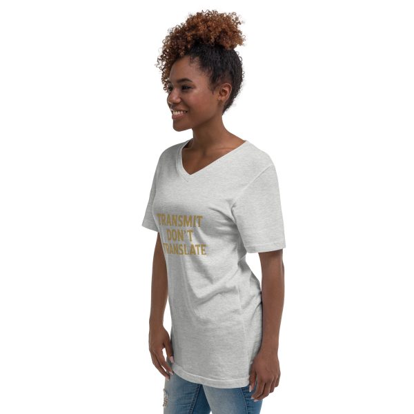 Unisex Short Sleeve V-Neck T-Shirt - transmit - Image 19