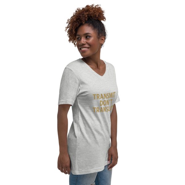 Unisex Short Sleeve V-Neck T-Shirt - transmit - Image 20