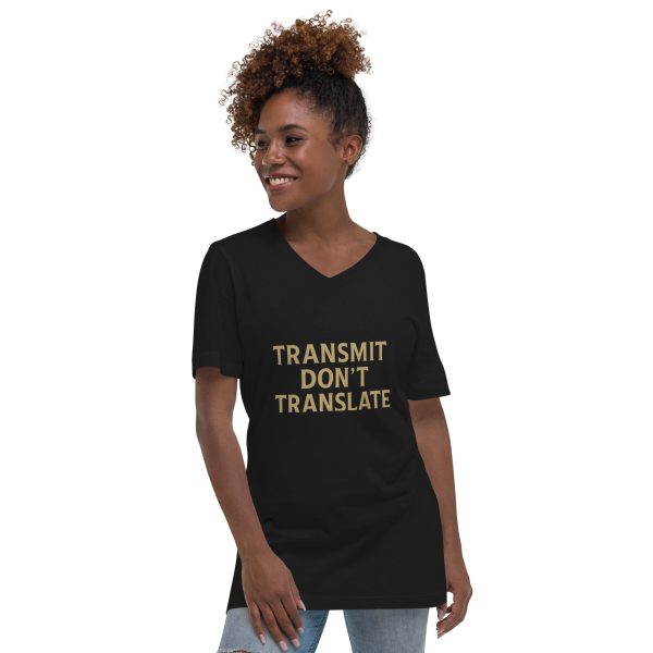 Unisex Short Sleeve V-Neck T-Shirt - transmit - Image 5