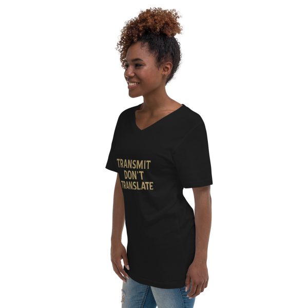 Unisex Short Sleeve V-Neck T-Shirt - transmit - Image 6