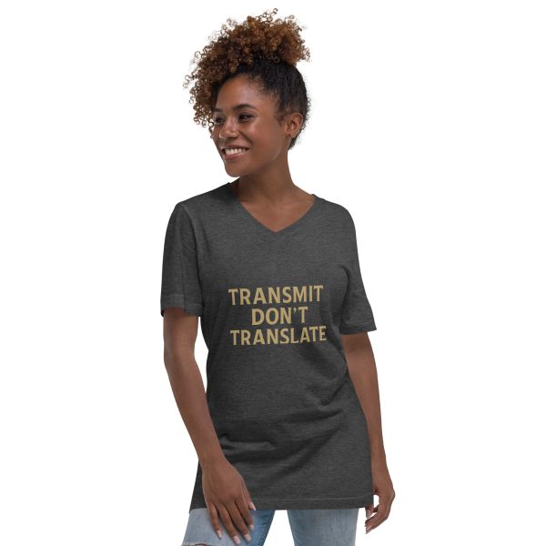 Unisex Short Sleeve V-Neck T-Shirt - transmit - Image 13