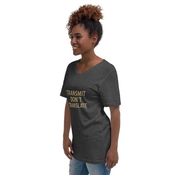 Unisex Short Sleeve V-Neck T-Shirt - transmit - Image 15