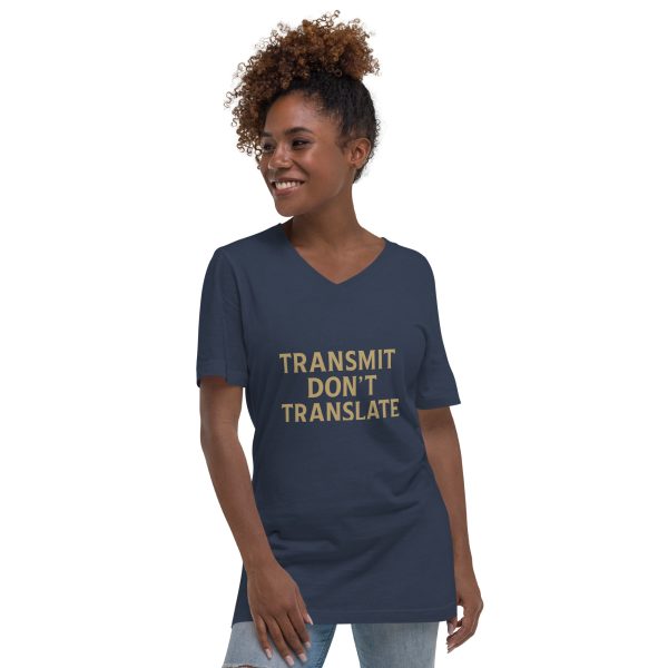 Unisex Short Sleeve V-Neck T-Shirt - transmit - Image 9