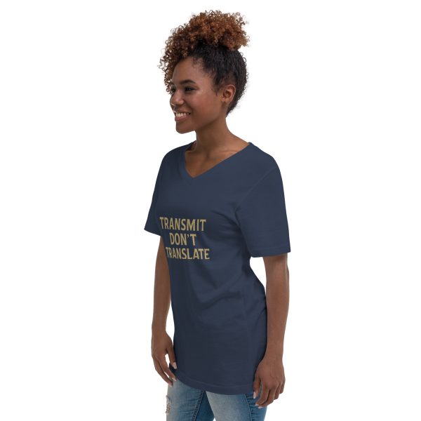 Unisex Short Sleeve V-Neck T-Shirt - transmit - Image 11