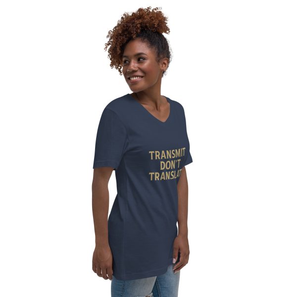Unisex Short Sleeve V-Neck T-Shirt - transmit - Image 12